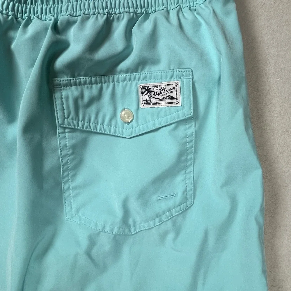 Polo Ralph Lauren Men's Solid‎ Traveler Teal Classic Swim Shorts Size 3XB Liner
